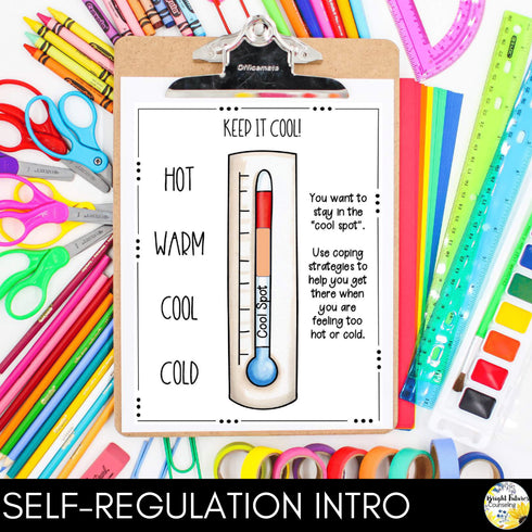 Self-Regulation BUNDLE Self-Regulation Counseling Lesson and Data Tracker